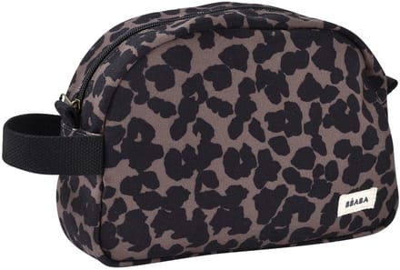 Béaba Toilettas – Compacte Baby Toilettas – Waterafstotende & Ophangbare Verzorgingstas – 2 Binnenvakken – 25 cm – Leopard
