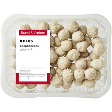 Gegaarde soepballetjes