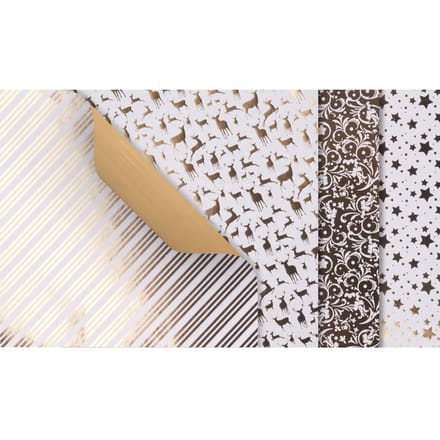 Vouwpapier "Gouden Kerstmis"