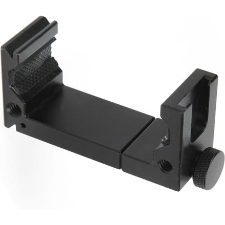 Mobiele Telefoon Statief Mount Clip Verstelbare Telefoonklem met Cold Shoe voor Invullicht black