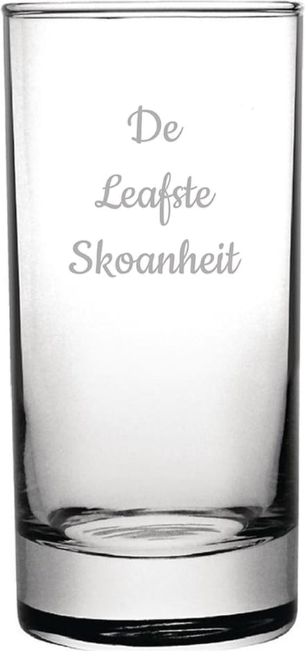 Gegraveerde longdrinkglas 28,5cl De Leafste Skoanheit