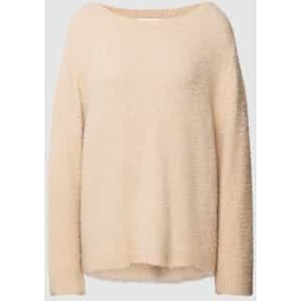 Oversized gebreide pullover met ribboorden