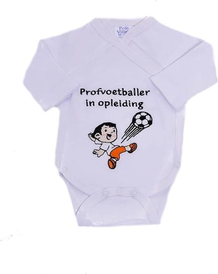 Petit Villain  Rompertje "Profvoetballer in opleiding" Maat 62