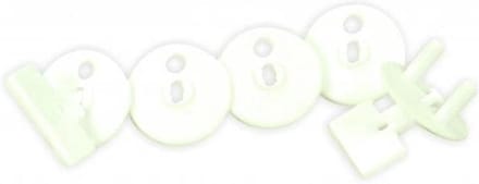 Flamingo contactdoos beveiligers 5 stuks wit