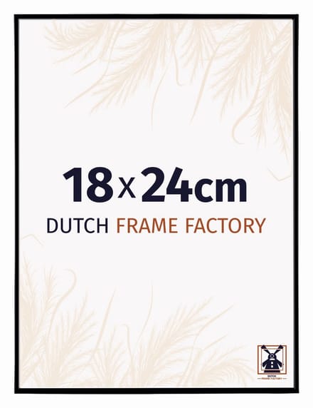 Fotolijst 18x24 cm - Kunststof - Zwart Mat - Easy