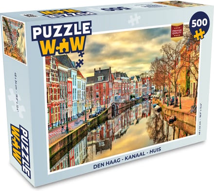 Puzzel Den Haag - Kanaal - Huis - Legpuzzel - Puzzel 500 stukjes