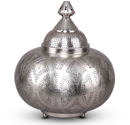 Safaary - Oosterse Tafellamp Chadia Nikkel Goud Ø 33 x 40cm