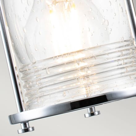 Kichler LED Badkamerarmatuur Ashland Bay | 2X E27 Max 60W | IP44 | Polished Chrome