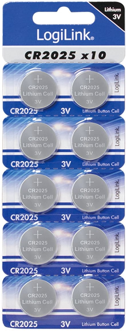 Lithium CR2025 - batterijen CR2025 - 3V knoopcel batterij - 10 stuks