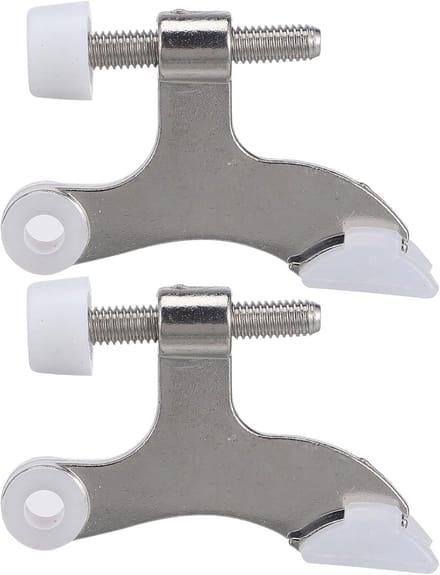 Scharnierpen Deurstoppers - Deurbeveiliging Set - Schade Voorkomen - Verstelbaar Ontwerp - 6.5cm Lengte - Zilver