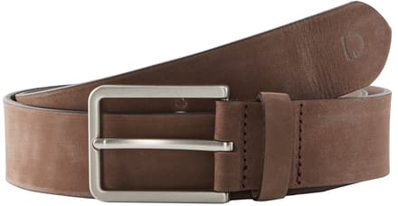 Tom Tailor Denim - Lederen riem met vierkante gesp - Maat 95 - brown uni