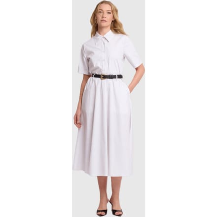 jurk met riem vrouw wit