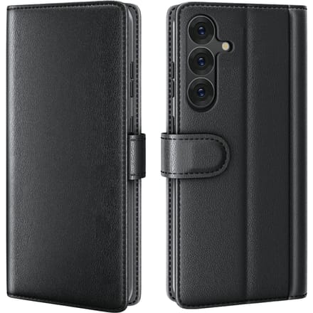 Amorus Samsung Galaxy S26 Luxe Lederen Bookcase Zwart