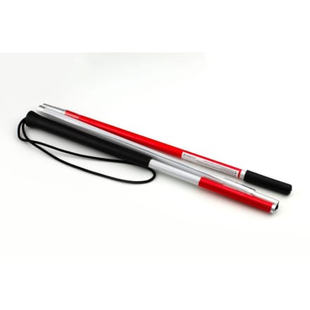 Blindenstok - opvouwbaar : Opvouwbaar in 3, wit, 115 cm