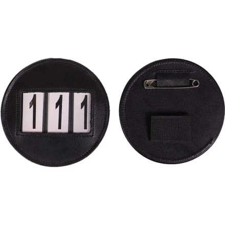 QHP Startnummer Modeste Rond Zwart - One size size