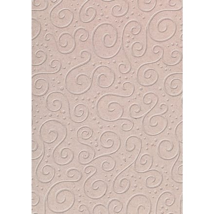 Gepreegd karton Milaan, ca. 50 x 70 cm, 220 g/sqm - Bruingrijs/Naturel