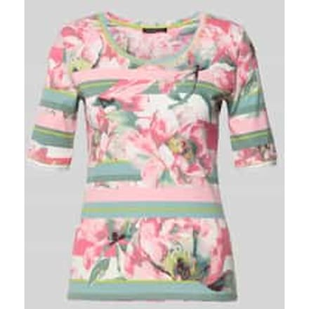 T-shirt met all-over bloemenmotief
