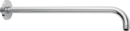 Wiesbaden UniMatch Gebogen Douchearm Muurbevestiging 45 cm - Chroom