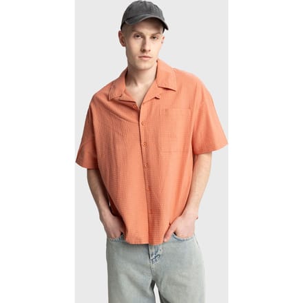 Textuur Korte Mouwen Shirt