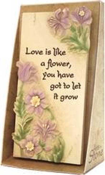 Arts of stone Love is like a flower,