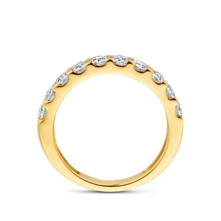 14K Geelgoud Ring Lab Grown Diamant 1.00Ct H Si 4032228