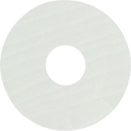 Zelfkl. rozet (17 mm) eiken wit gelakt (10 st.)