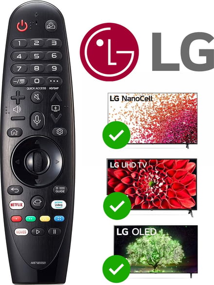 Afstandsbediening - Geschikt voor LG Smart TV (AN-MR20GA) Magic - Remote Control