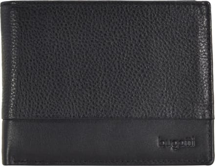 bugatti Portemonnee Atlanta Flap Wallet Black Zwart