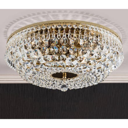 ORION SHERATA - ronde plafondlamp, goud, 45 cm