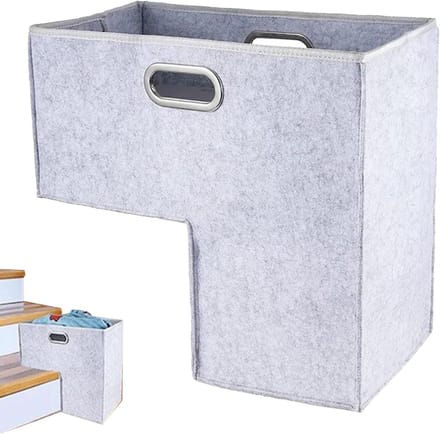 Trapmand Opberger - Mand Organizer - Ruimte Benutten - Opvouwbaar Ontwerp - 23 Breed - Grijs