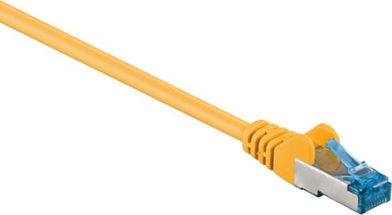 Goobay - S/FTP netwerkkabel CAT6a - Geel - 0,25 meter