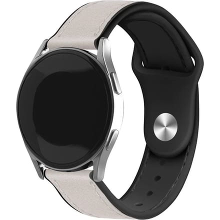 Huawei Watch GT 6 - 46mm leren hybrid bandje (wit)