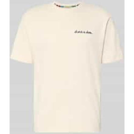 T-shirt met labelstitching