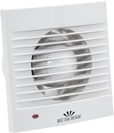 Badkamerventilator 15W Wit Vierkant - Vochtafvoer en Geurverwijdering