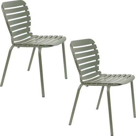Zuiver Vondel Tuinstoel Groen - Set van 2