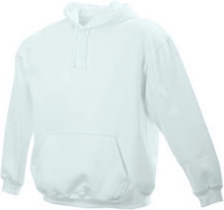 James and Nicholson Unisex Hooded Sweatshirt (Wit)