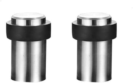 Deurstops - Deurhouders - Deuren Beveiligen - Roestvrij Staal - 60 mm - Geborsteld