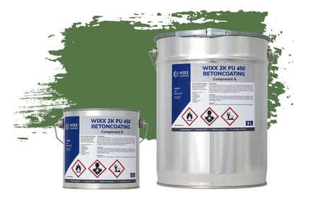 Wixx 2K PU 450 Betoncoating - 10L - RAL 6010 | Grasgroen