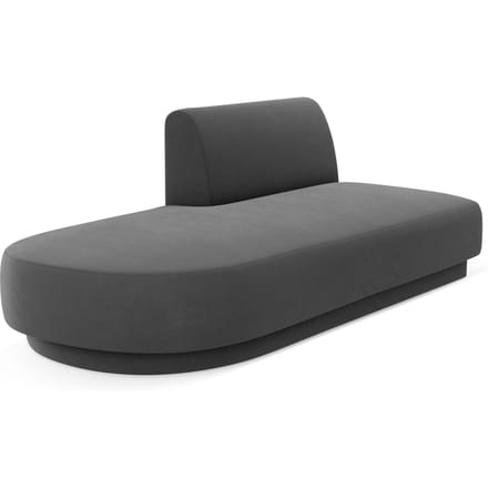2-zits modulair zitelement Miley open linkerkant velvet | Micadoni Limited Edition