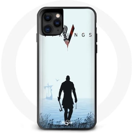 Coque - Maniacase - Iphone 13 Pro Max - Vikings - Souple - Protection et décoration noir