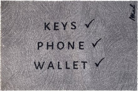 Mad About Mats - Brick - deurmat - keys phone wallet - schoonloop/scraper - wasbaar - 50x75cm