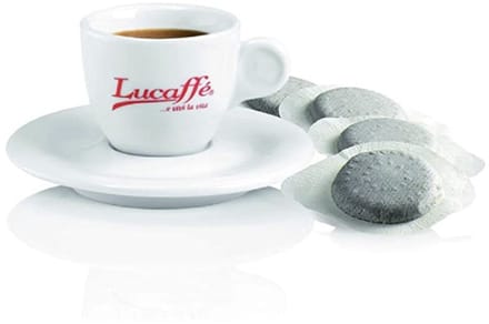 Lucaffe LUNGO 44mm E.S.E. System Kaffee Pads 150 Stück