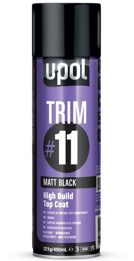 U-POL #11 Mat Zwart spuitbus 450ml