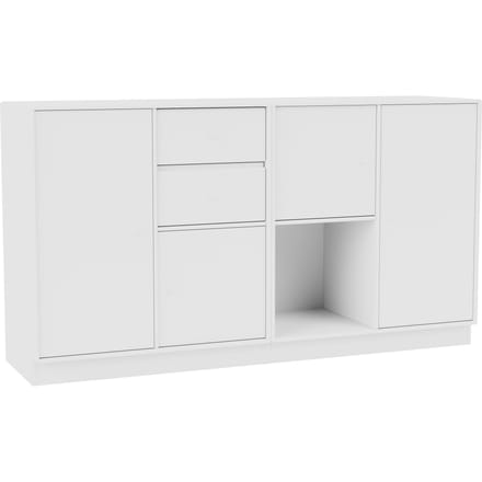 Montana Couple Highboard - New White - Sokkel 7 cm