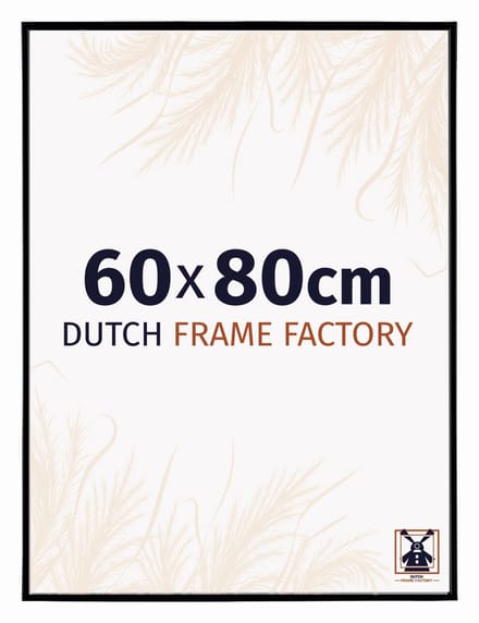 Fotolijst 60x80 cm - Kunststof - Zwart Mat - Easy