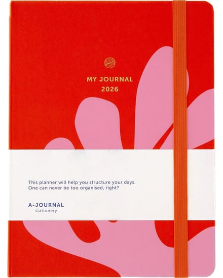 My Journal - Agenda 2026 - A5 - 1 week op 2 pagina's - Roze