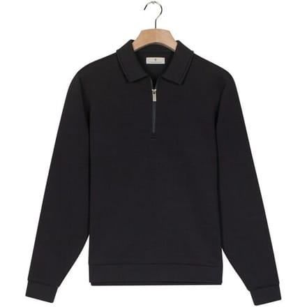Thomas Maine Trui Polo Half Zip Collar Sweatshirt Navy / male
