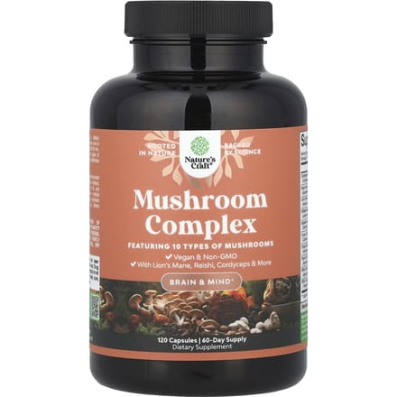 Nature's Craft, Paddenstoelencomplex, 120 Capsules