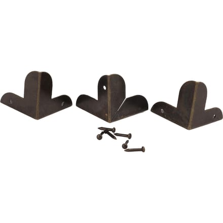 50 stuks Hoekbeschermers Driehoekig Vintage Retro Stijl Stevig Duurzaam Brede Toepassing Hoekbeschermers black
