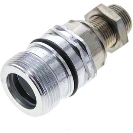 Stalen DN 12.5 Hydraulische Koppeling Snelkoppeling 12 mm S Knelring Schotkoppeling ISO 14541/8434-1 D M36 x 2